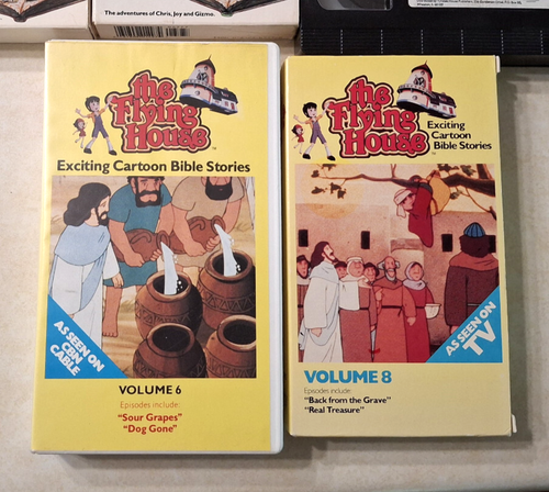 Vintage Superbook The Flying House Bible VHS Lot 1980s Cartoon Bible Stories - Picture 6 of 14