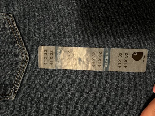 Jeans Carhartt HOMBRE Calce Relajado Pierna Cónica Jeans Talla 44x32 Nuevos - Imagen 9 de 10
