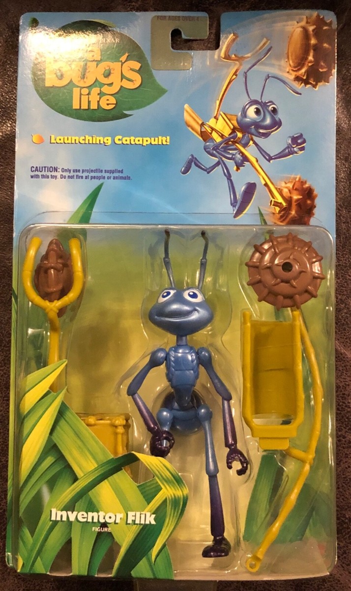 NEW Disney Pixar A Bugs Life 1998 Action Figure Inventor Flik