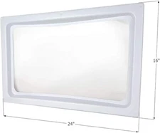 Icon 12149 Skylight Inner Dome SL1422 for 22" x 14" x 2" Opening - Clear