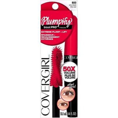 COVERGIRL PLUMPIFY BLAST PRO EXTREME PLUMP+LIFT 50xVolume MASCARA 800 VERY BLACK