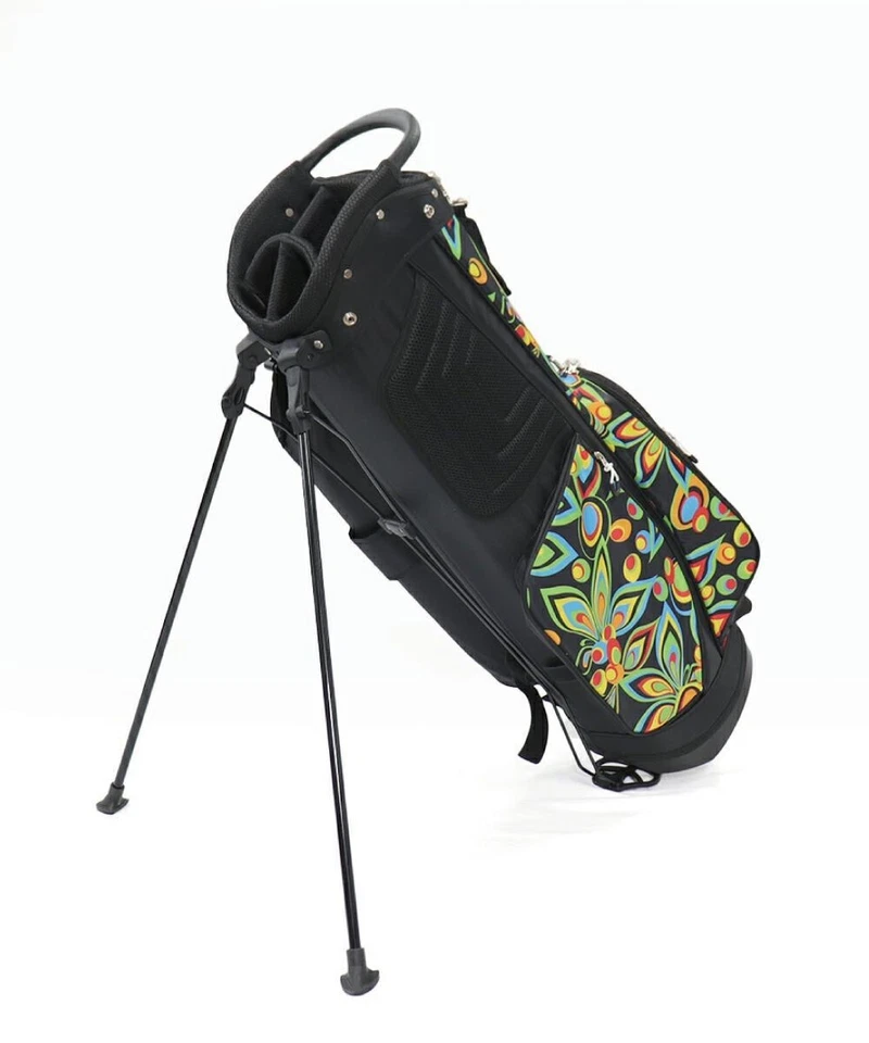 Loudmouth Golf Carry Stand Bag 8.5 x 47 英寸轻便 6 路 2025 Shagadelic 黑色 — 第 4/4 张图片