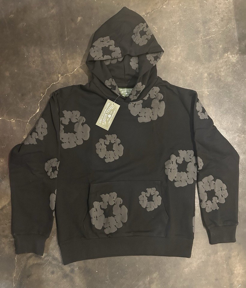 Black And Gray Denim Tears Hoodie eBay
