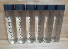 RARE FIND!!!!!   6 Glass Bottles: VOSS SPARKLING NORWAY Artesian Water 27.05 oz 