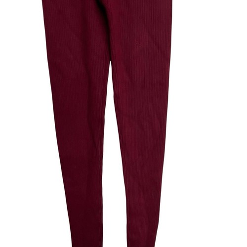 New Naked Cashmere Tulsa Ribbed Leggings in Merlot Burgundy - Picture 3 of 7