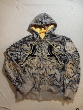 Christian Audigier Sweatshirt Mens 2XL Gray B...