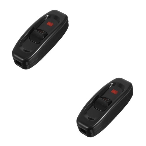  2 Stück Inline-Kabel-Ein/Aus-Schalter, LED-Anzeige, Wippschalter für