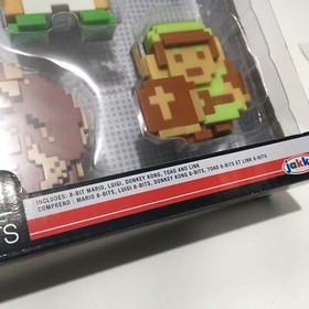 JAKKS Nintendo 8-Bit Mario Luigi Toad Donkey Kong Link Zelda 5 NES Figurines SEE