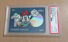 2023 Topps Chrome Disney 100 BLUE Mickey & Friends MINNIE MOUSE 4/23 MF2 PSA 10