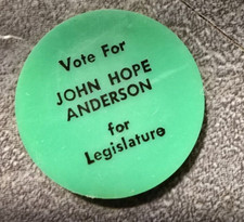 HISTORICAL Political  MILK JUG LID  JOHN ANDERSON HOPE GREEN Sr20A