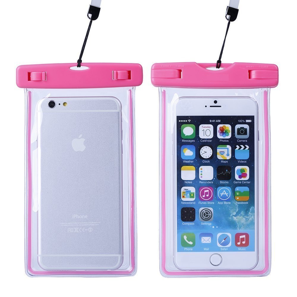 Housse étanche Novago Pour IPhone 7 - Transparente Fluo Verte - Norme IPX8 - Neuf