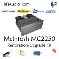 McIntosh MC2250 amp capacitor rebuild restoration filter upgrade kit fix repair