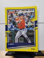 2020 Donruss Baseball DOLLAR TREE YELLOW VARIATION alex bregman