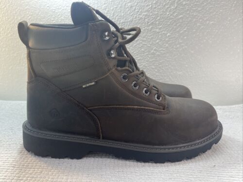 Wolverine 6" Bodenhand Stahlzehenpartie Arbeitsstiefel braun Herren Größe 12 Medium W10633