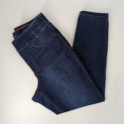 Blue Pull On Skinny Cropped Jeans | eBay