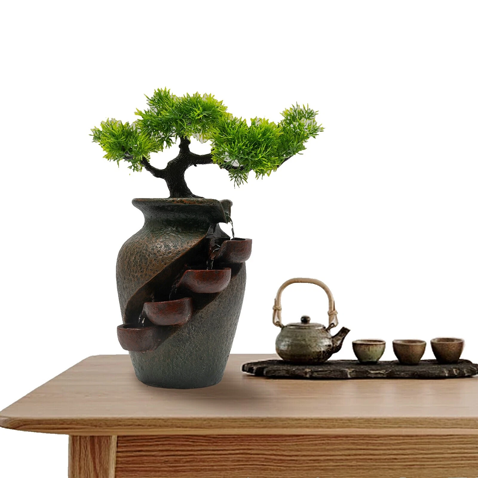 Brown Fuente de mesa, fuentes de Interior