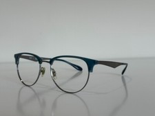 Ray Ban RB 6396 2934 Round Blue Gunmetal Eyeglasses Frame Only 53-19-145