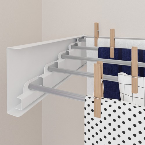 Wall Mounted Clothes Hanger Foldable Towel Rack | Hot Flow - Glide - Picture 64 of 74