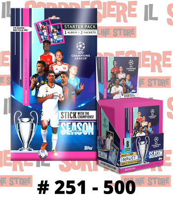 TOPPS UEFA CHAMPIONS LEAGUE 2023-24 2024 PICK STICKERS FIGURE # 251 - 500