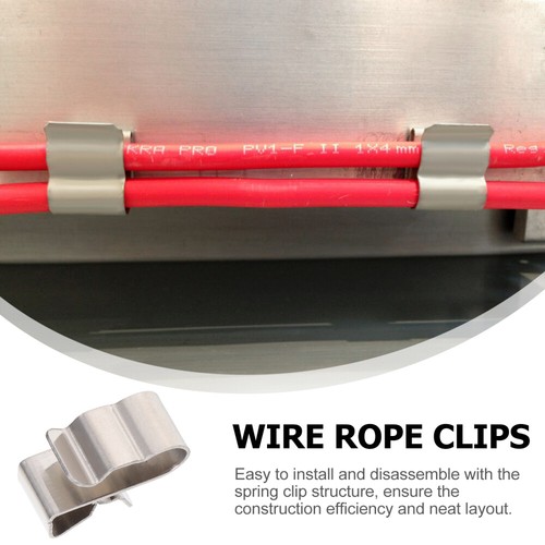 30 pezzi morsetto per cavi rimorchio camion clip per filo pannello solare clip in acciaio inox - Foto 10 di 12