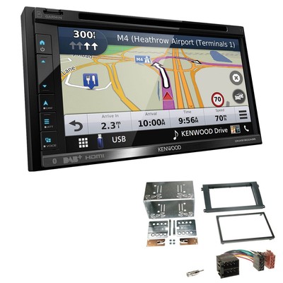 Kenwood Navigation Apple CarPlay CD/DVD für Porsche Cayenne 2002-2010 schwarz