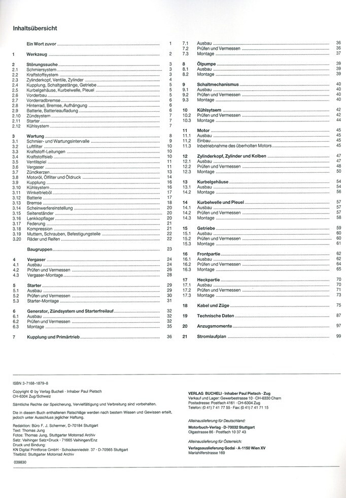 Thumbnail - Suzuki Vx 800 (90>) Reparaturanleitung Bucheli 5179