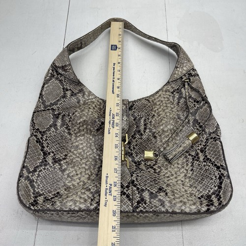 GILI Got It Love It Leather Snake Print Embossed Large Hobo Tote Purse - Picture 5 of 11