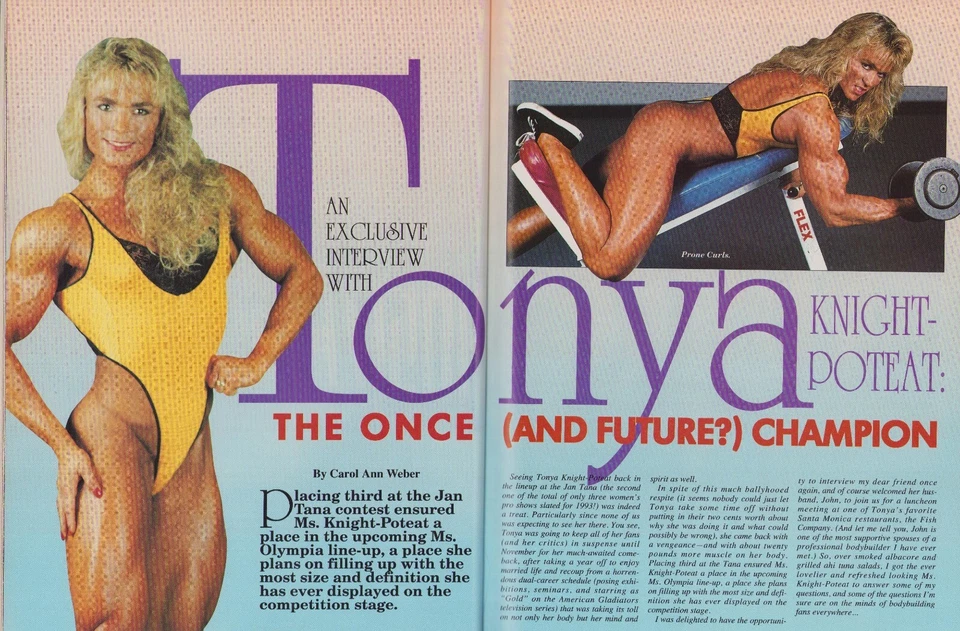 Muscular Development 12/1993 Tonya Knight Craig Titus Poster Denise Rutkowski - Image 2 of 4