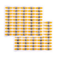 100-Pack ST Fiber Optical Couplers Adapter Cable Barrel Connector ST to ST Bu...
