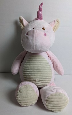 Kelly Baby Plush Unicorn Toy Stuffed Animal Pink Ivory Rattle Girls 20
