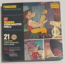 VINTAGE GAF PINOCCHIO TALKING VIEWMASTER REELS NEW SEALED