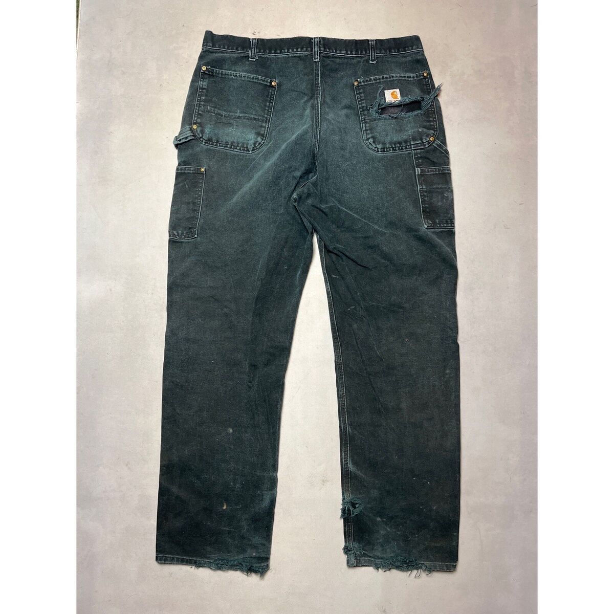 Vintage Carhartt Double Knee Thrashed Workwear Pants Jeans Vintage Carhartt Double Knee Thrashed Workwear Pants Jeans