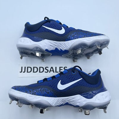 Nike Alpha Huarache Elite 4 Blue White Baseball Cleats