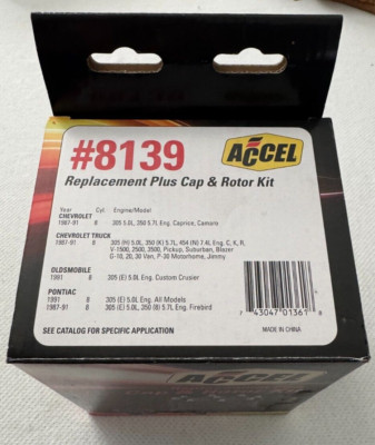 ACCEL 8139 Distributor Cap And Rotor Kit