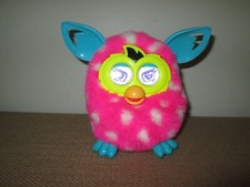 Hasbro FURBY 2012 Boom Pink w/White Polka Dots Blinking Talking