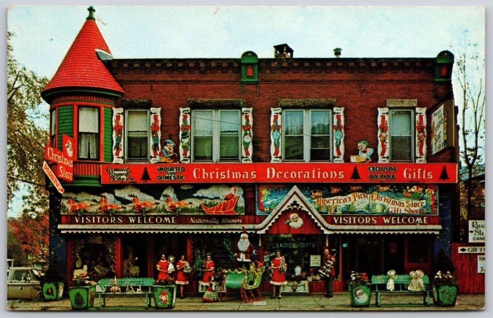 Smethport PA Leonard Brynolf Johnson Christmas Store Outdoor Displays