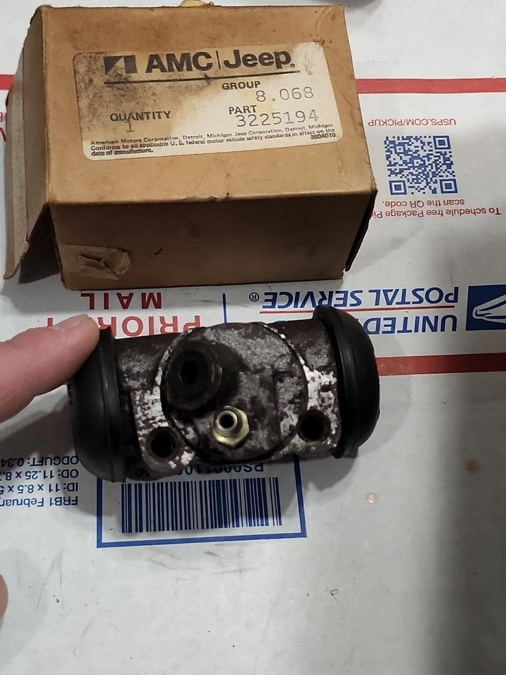 Cilindros de rueda de freno delanteros L&R 6 cilindros AMC PACER 1975 76 3225194 Foto 4 de 4