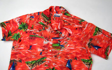 Vtg 1960s 70s Royal Islander Hawaiian Shirt Sz M Aloha Polyester Sz Large