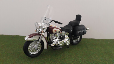 Miniature Harley-Davidson Iron House – Échelle 1/10 – Bordeaux – Zamac – Sans Boîte