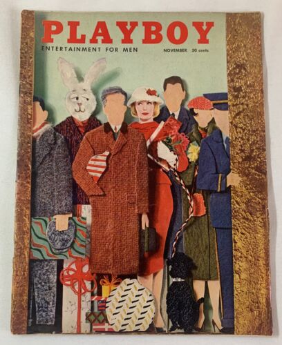 Noviembre 1956 PLAYBOY ~ grado medio, la portada está dividiendo algunos ~ Betty Blue - Imagen 1 de 2