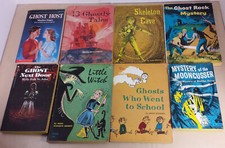 HALLOWEEN vtg paperback lot of 8 ghost witch skeleton