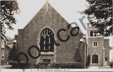 SIDNEY NY, M. E. Church, Methodist Episcopal, RPPC postcard jj290