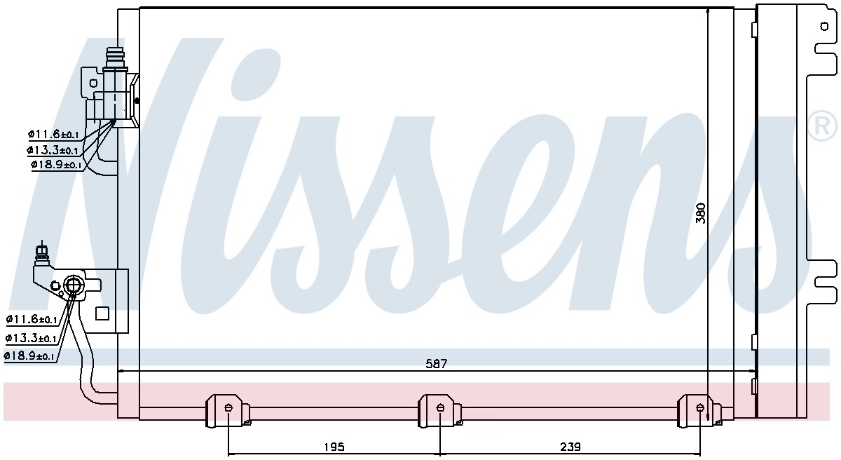 A/C Condenser-GAS, Std Trans, Natural Front 94767 fits 2008 Saturn ...
