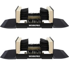 WORKPRO 2 PACK Boot Brush Scrubber Outdoor Shoe Scraper Cleaner Brush Extra Wide