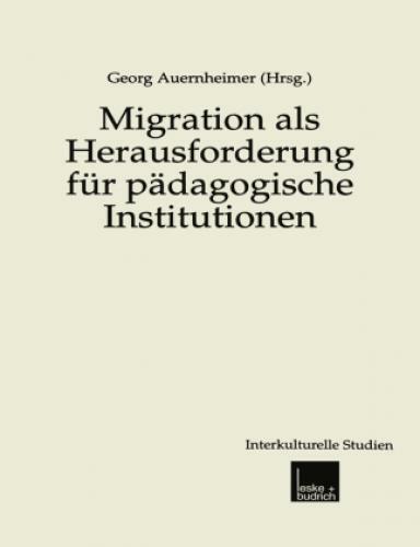 Thumbnail - Migration Als Herausforderung Für Pädagogische Institutionen 2263