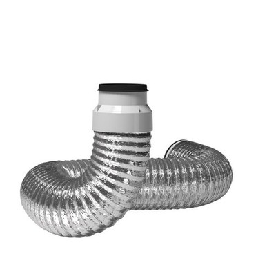 Imperial Quick Connect 2 ft L x 4 in D Silver/White Aluminum/Plastic Kit
