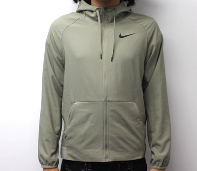 Nike Pro Dri-FIT Flex Vent Men's Sz L Olive Full-Zip Hooded Jacket CK1910-320