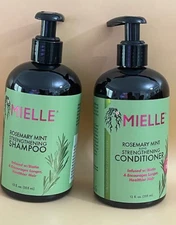 Mielle Organics Rosemary Mint Strengthening Shampoo and Conditioner Set