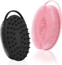 Silicone Body Scrubber, Silicone Loofah, 2 Pcs Silicone Shower Scrubber,