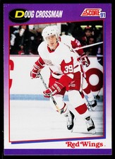 Doug Crossman, 1991-92 Score American, #38, Detroit Red Wings,
